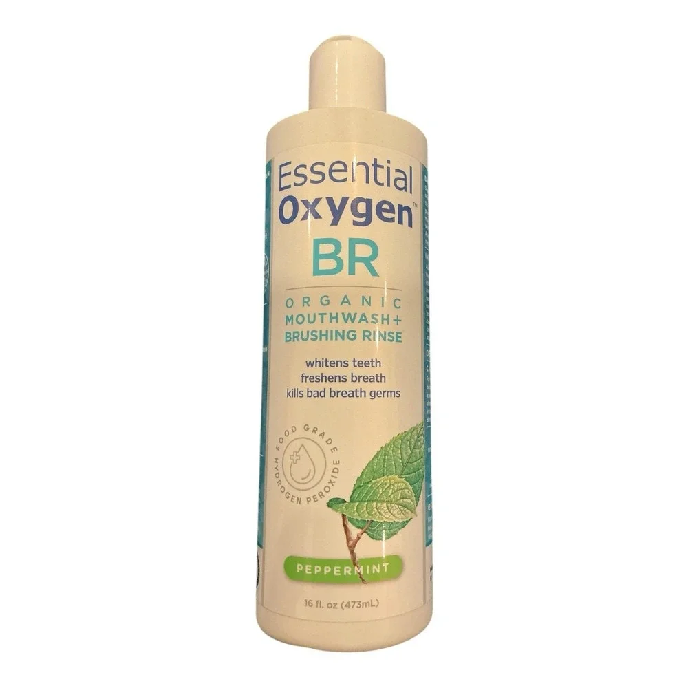 Essential Oxygen -‎ BR Mouthwash (16oz) - Peppermint Organic